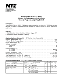 NTE25 Datasheet