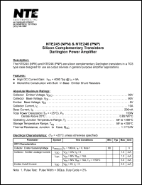 NTE246 Datasheet