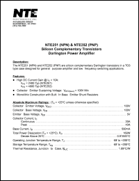 NTE252 Datasheet