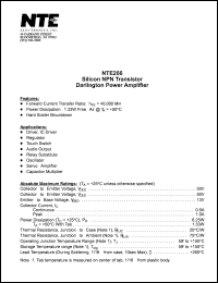 NTE266 Datasheet
