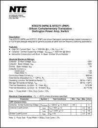 NTE270 Datasheet