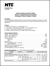 NTE275 Datasheet