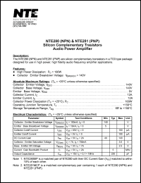 NTE281 Datasheet
