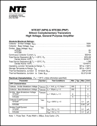 NTE288 Datasheet