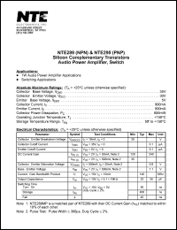 NTE289 Datasheet