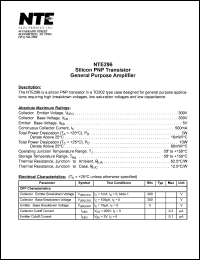 NTE296 Datasheet