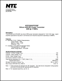 NTE320 Datasheet
