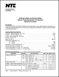 NTE324 Datasheet