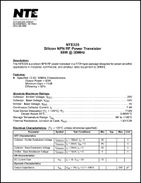 NTE325 Datasheet