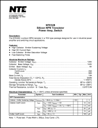 NTE328 Datasheet