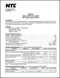 NTE337 Datasheet