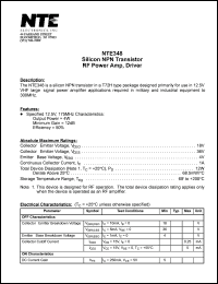 NTE348 Datasheet