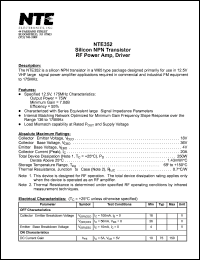 NTE352 Datasheet