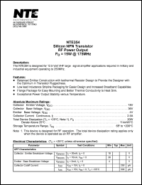NTE354 Datasheet