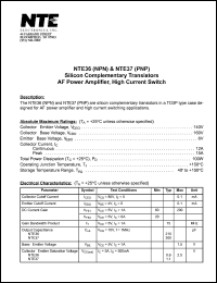 NTE37 Datasheet