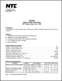 NTE363 Datasheet