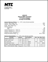 NTE375 Datasheet