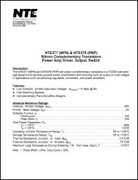 NTE377 Datasheet