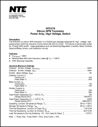 NTE379 Datasheet