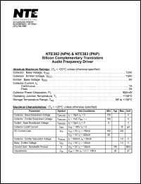 NTE382 Datasheet