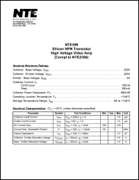 NTE399 Datasheet