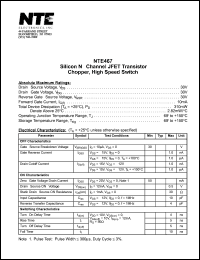 NTE467 Datasheet
