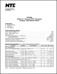 NTE468 Datasheet