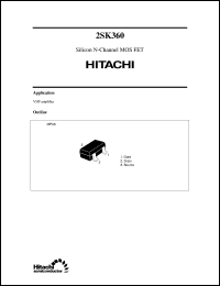 2SK360 Datasheet