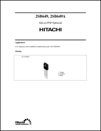 2SB649 Datasheet