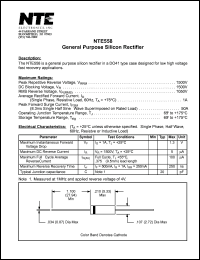 NTE558 Datasheet