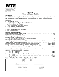NTE579 Datasheet