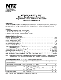 NTE61 Datasheet