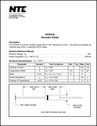 NTE616 Datasheet