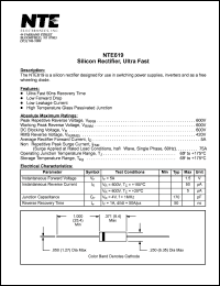 NTE619 Datasheet