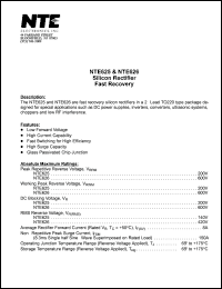 NTE625 Datasheet