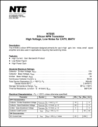 NTE65 Datasheet