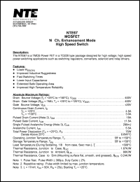 NTE67 Datasheet