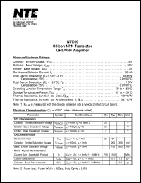 NTE69 Datasheet