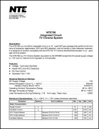 NTE700 Datasheet