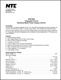 NTE7043P Datasheet