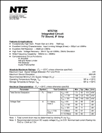 NTE704 Datasheet