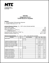 NTE708 Datasheet