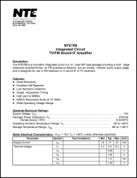NTE709 Datasheet