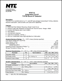 NTE712 Datasheet