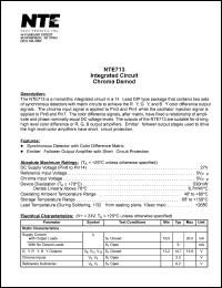 NTE713 Datasheet