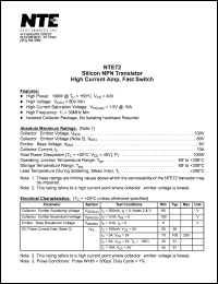 NTE72 Datasheet