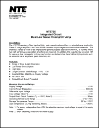 NTE725 Datasheet