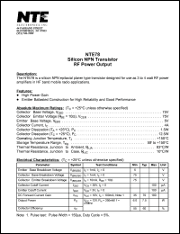 NTE78 Datasheet