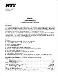 NTE788 Datasheet