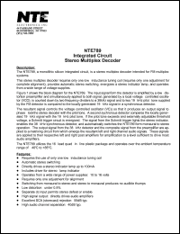 NTE789 Datasheet